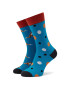 Funny Socks Șosete Înalte Unisex Fox SM1/10 Albastru - Pled.ro