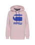 G-Star Raw Bluză Boyfriend Diamond Line Graphic Hooded D16236-A613-B243 Roz Loose Fit - Pled.ro