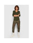 G-Star Raw Pantaloni din material Pabe Poplin Verde Regular Fit - Pled.ro