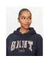 Gant Bluză Rel Logo Hoodie 4200726 Bleumarin Relaxed Fit - Pled.ro