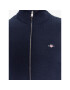 Gant Cardigan Casual Cotton Zip 8030164 Bleumarin Regular Fit - Pled.ro