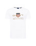 Gant Tricou Archive Shield 2003099 Alb Regular Fit - Pled.ro