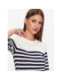 Gant Tricou Striped 4203481 Alb Regular Fit - Pled.ro