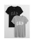 Gap Set 2 tricouri 548683-05 Gri Regular Fit - Pled.ro