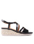 Geox Espadrile D Ischia Corda D35HHA 00043 C9999 Negru - Pled.ro