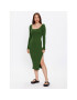 Glamorous Rochie tricotată CA0334 Verde Slim Fit - Pled.ro