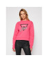 Guess Bluză Icon Fleece W1RQ04 K68I0 Roz Regular Fit - Pled.ro