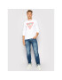 Guess Bluză M1RQ37 K6ZS1 Alb Slim Fit - Pled.ro