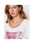 Guess Bluză W2YI36 J1311 Alb Slim Fit - Pled.ro