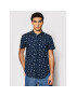 Guess Cămașă M1GH21 W8BX1 Bleumarin Slim Fit - Pled.ro