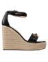 Guess Espadrile Wendy FL6WEN LEA03 Negru - Pled.ro