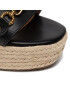 Guess Espadrile Wendy FL6WEN LEA03 Negru - Pled.ro