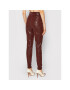 Guess Pantaloni din imitație de piele Priscilla W1BB08 WE5V0 Maro Extra Slim Fit - Pled.ro