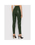 Guess Pantaloni din imitație de piele Priscilla W1BB08 WE5V0 Verde Extra Slim Fit - Pled.ro