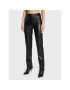 Guess Pantaloni din imitație de piele W2BB11 WERD0 Negru Regular Fit - Pled.ro