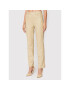 Guess Pantaloni din imitație de piele Caroline W2YB13 WERD0 Bej Skinny Fit - Pled.ro