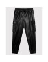 Guess Pantaloni din imitație de piele J1YB06 WE2S0 Negru Regular Fit - Pled.ro