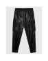 Guess Pantaloni din imitație de piele J1YB06 WE2S0 Negru Regular Fit - Pled.ro