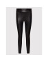 Guess Pantaloni din imitație de piele W2YB16 WEPI0 Negru Slim Fit - Pled.ro