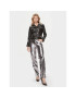 Guess Pantaloni din imitație de piele W4RB33 WFWP0 Argintiu Regular Fit - Pled.ro