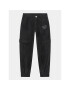 Guess Pantaloni din material J4RB03 WFYV0 Negru Loose Fit - Pled.ro