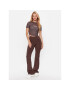 Guess Pantaloni trening Aggie V3YB02 MC04N Maro Flare Fit - Pled.ro