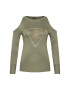 Guess Pulover Aurelie W1RR0D Z2NQ0 Verde Regular Fit - Pled.ro