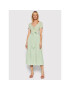 Guess Rochie de zi Erynn WBGK86 WE6D1 Verde Slim Fit - Pled.ro