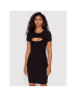 Guess Rochie tricotată Lana WBYK95 KB9E2 Negru Slim Fit - Pled.ro