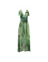 Guess Rochie de zi Smocked Venus W3GK50 WE550 Verde Regular Fit - Pled.ro