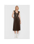 Guess Rochie din imitație de piele Teri W2BK66 WEVE0 Maro Regular Fit - Pled.ro