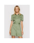 Guess Rochie tip cămașă W1GK0O WDXM0 Verde Regular Fit - Pled.ro