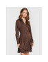 Guess Rochie tip cămașă Alya W2BK83 WF1T2 Maro Regular Fit - Pled.ro