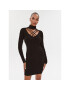 Guess Rochie tricotată W3BK0W Z2YJ2 Negru Slim Fit - Pled.ro