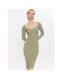 Guess Rochie tricotată W3RK35 Z30L1 Verde Slim Fit - Pled.ro