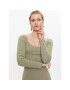 Guess Rochie tricotată W3RK35 Z30L1 Verde Slim Fit - Pled.ro