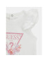 Guess Set tricou și leggings A4RG20 KA6W4 Alb Regular Fit - Pled.ro