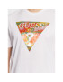 Guess Tricou Abstract Logo M3GI57 K9RM1 Alb Slim Fit - Pled.ro