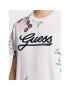 Guess Tricou Flower Script M3GI07 K8FQ4 Alb Regular Fit - Pled.ro