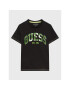 Guess Tricou L3RI01 K8HM3 Negru Regular Fit - Pled.ro