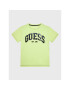 Guess Tricou L3RI01 K8HM3 Verde Regular Fit - Pled.ro