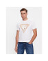 Guess Tricou M4RI62 K9RM1 Alb Slim Fit - Pled.ro