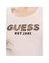 Guess Tricou Mesh Logo W3GI35 J1300 Roz Slim Fit - Pled.ro