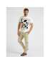 Guess Tricou Midnight M3RI41 KBDK0 Alb Slim Fit - Pled.ro