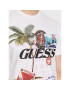 Guess Tricou Nautical Collage M3GI38 KBDL0 Alb Regular Fit - Pled.ro