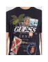 Guess Tricou Nautical Collage M3GI38 KBDL0 Bleumarin Regular Fit - Pled.ro