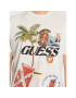 Guess Tricou Nautical Collage M3GI38 KBDL0 Écru Regular Fit - Pled.ro