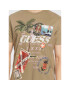 Guess Tricou Nautical Collage M3GI38 KBDL0 Verde Regular Fit - Pled.ro