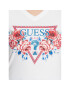 Guess Tricou Roses W3BI56 J1314 Alb Slim Fit - Pled.ro