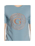 Guess Tricou Round Logo M3GI11 J1314 Albastru Slim Fit - Pled.ro